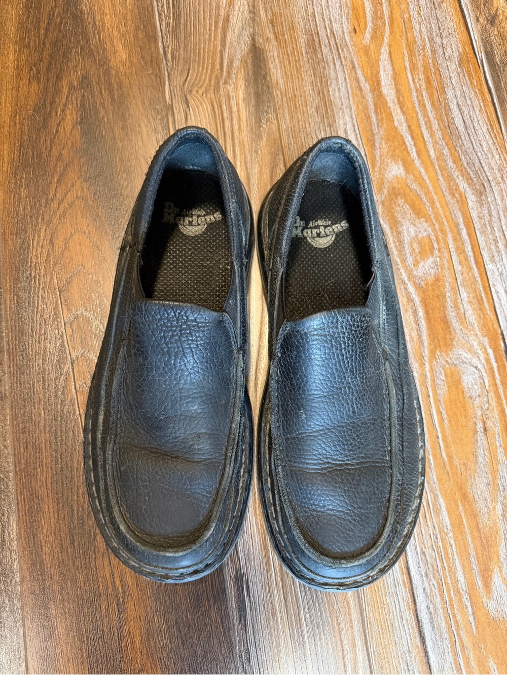 Dr. Martens Black Leather Slip-On Loafers